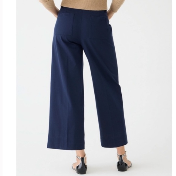 J. Crew Sydney Wide Leg Pant In Bi Stretch Cotton - Picture 2 of 9